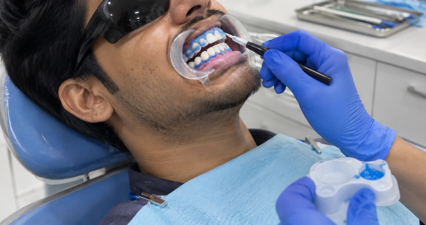 Significant Shade Brightening Result After Teeth Whitening